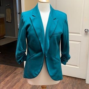 Sea green blazer L polyester